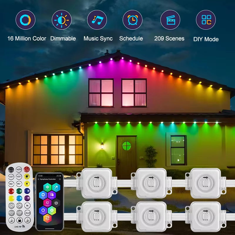 5M RGB LED Outdoor Lights