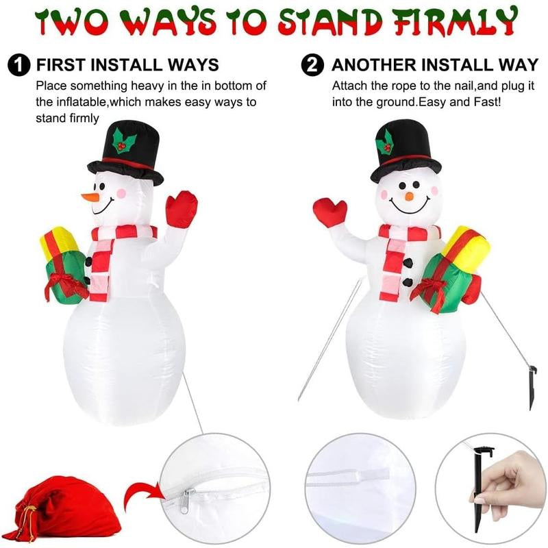 LED Inflatable Snowman 