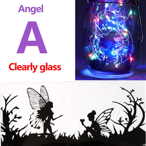 Solar Light Outdoor Fairy Lantern Hanging Glass Mason Jar Sun Garland Led Lamp for Tree Garden Fence Lawn Wedding Party Decor